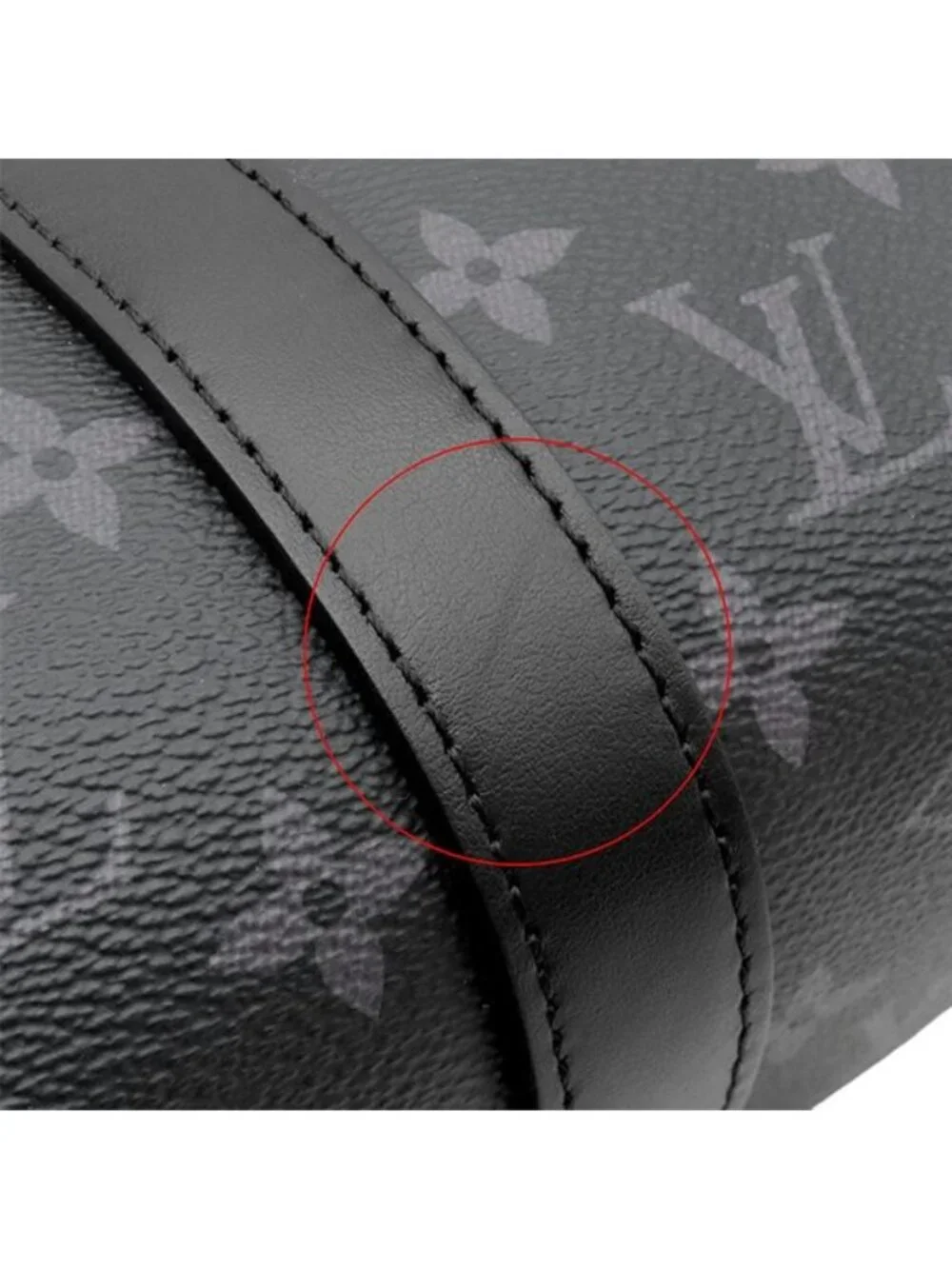 Louis Vuitton 2-Way Bag Keepall Bandouliere 25 Leather Monogram Eclipse Reverse